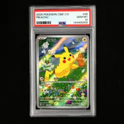 PSA 10 GEM MT 2025 Pokemon CHN Pikachu G CBB1C 07 08/09 - Image 2