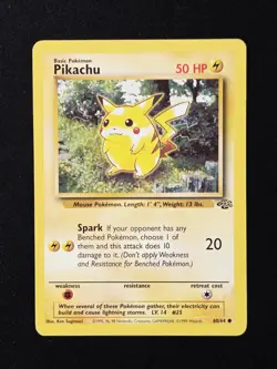 Pikachu 60/64 Red Cheeks - Jungle Set - WoTC 1999 Pokemon - Image 1