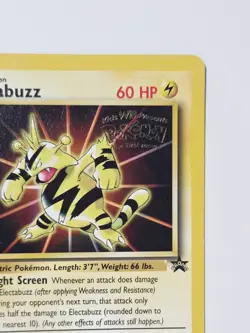 Electabuzz #2 WB Pokemon First Movie Gold Stamp WoTC Black Star Promo 1999 LP - Image 4