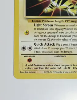 Electabuzz #2 WB Pokemon First Movie Gold Stamp WoTC Black Star Promo 1999 LP - Image 5