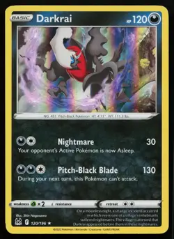 Darkrai 120/196 Holo Rare Lost Origin Pokemon Holo Near Mint - Image 1