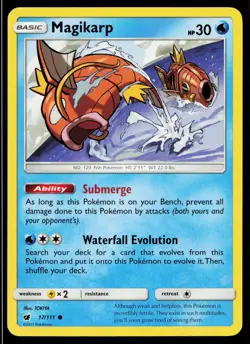 Magikarp 17/111 Common Crimson Invasion Pokemon Near Mint - Image 1