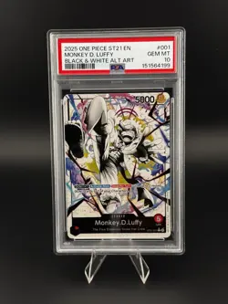 2025 One Piece ST21-EX Gear 5 Starter Deck Sequential Alternate Art PSA 10 - Image 2