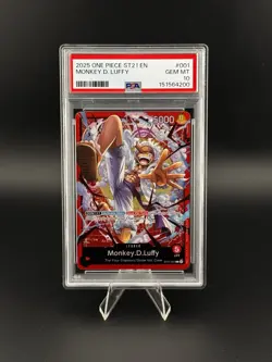 2025 One Piece ST21-EX Gear 5 Starter Deck Sequential Alternate Art PSA 10 - Image 4