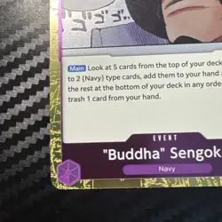 “Buddha" Sengoku OP16-077 R The Time of Battle Foil English One Piece - Image 4