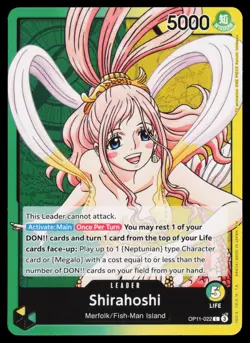 Shirahoshi (022) OP11-022 Leader A Fist of Divine Speed One Piece Near Mint - Image 1