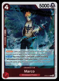 Marco OP02-018 Rare Paramount War One Piece Near Mint - Image 1