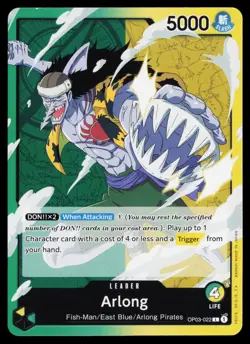 Arlong OP03-022 Leader Pillars of Strength One Piece Near Mint - Image 1