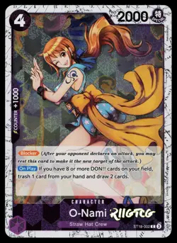 O-Nami (Pirate Foil) ST18-002 Premium Booster -The Best- Vol. 2 One Piece NM - Image 1