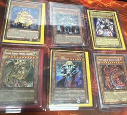 6 Vintage Yugioh Holo Rare Cards - Image 1