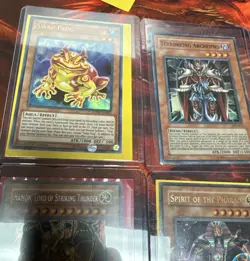 6 Vintage Yugioh Holo Rare Cards - Image 5