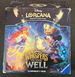 Disney Lorcana: Whispers in the Well Illumineer's Trove-Open Unused Box Damaged - Image 1