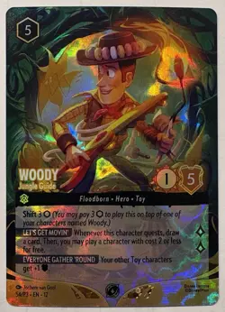Woody - Jungle Guide 54/P3 Set Champ Promo Enchanted Foil Wilds Unknown Lorcana - Image 1