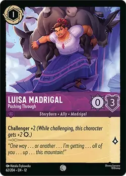 Luisa Madrigal - Pushing Through 62/204 COLD FOIL Wilds Unknown Disney Lorcana - Image 1