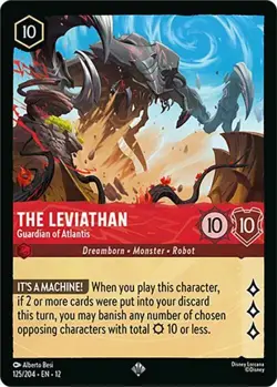 The Leviathan Guardian of Atlantis 125/204 COLD FOIL Wilds Unknown Lorcana - Image 1