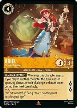 Ariel - Curious Traveler 18/204 COLD FOIL Wilds Unknown Disney Lorcana - Image 1