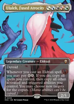 Ulalek, Fused Atrocity Borderless Foil Card, Commander: Modern Horizons 3 - Image 1