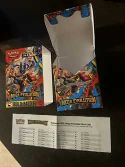 Mega Evolution EMPTY Build And Battle Box Includes: Card List - Image 2