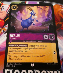 LORCANA TRADING CARD GAME TCG DISNEY CHAPITRE 2 CARTE MERLIN 51/204 FR NM - Image 1