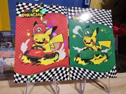 Pokemon Electric Pika Card Database - Pikachu Mario Cart & Luigi - Lot Of 2 - Image 2