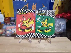 Pokemon Electric Pika Card Database - Pikachu Mario Cart & Luigi - Lot Of 2 - Image 4