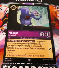 LORCANA TRADING CARD GAME TCG DISNEY CHAPTER 2 MERLIN CARD 54/204 FR NM - Image 1