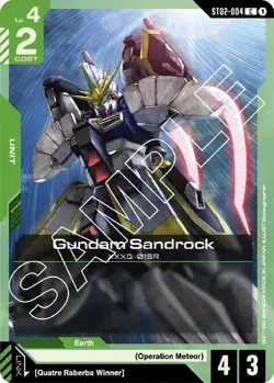 NM Gundam Card Game Gundam Sandrock [ST02-ST02-004] EN C - Image 1