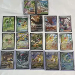 Pokemon Card Lot 17 Cards IR SIR Full Art Trainer Gallery - Image 1