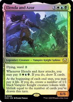 MTG - Elenda and Azor - Foil - MOM Commander - Magic the Gathering - Image 1