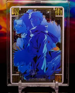 Nobara Yuji Megumi Gojo Jujutsu Kaisen Premium Foil Flash Textured Anime Card - Image 1