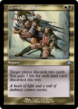 Gerrard's Verdict (Retro Frame) [DMR - 358] Uncommon NM Dominaria Remastered MTG - Image 1