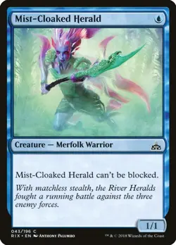 Mist-Cloaked Herald - 43 - LP - Rivals of Ixalan - Image 1