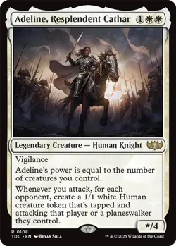 Adeline, Resplendent Cathar [TDC - 108] Rare NM Commander: Tarkir: Dragonstor... - Image 1