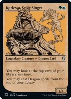 Korlessa, Scale Singer (Showcase) [CLB - 427] Foil Uncommon NM Commander Lege... - Image 1