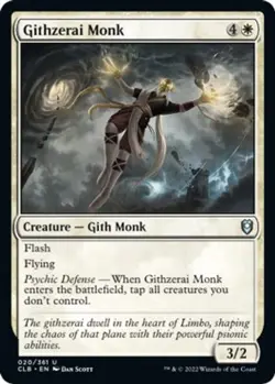 Githzerai Monk [CLB - 20] Uncommon NM Commander Legends: Battle for Baldur's ... - Image 1