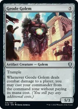 Geode Golem [CLB - 316] Uncommon NM Commander Legends: Battle for Baldur's Ga... - Image 1