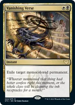 Vanishing Verse - Foil NM MTG Strixhaven: School of Mages - Image 1