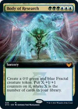 Body of Research (Extended Art) - Foil NM MTG Strixhaven: School of Mages - Image 1