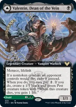 Valentin, Dean of the Vein (Extended Art) - 333 - NM - Strixhaven: School of ... - Image 1
