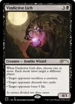 Vindictive Lich [SLD] NM MTG Magic the Gathering - Image 1