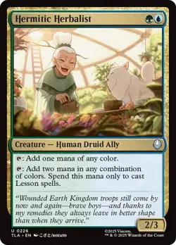 Hermitic Herbalist TLA 226 MTG Avatar: The Last Airbender Uncommon Normal EN NM - Image 1