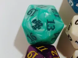 OVERSIZED D20 SPINDOWN Die Lot of 8 Magic the Gathering MTG Dice Lot X4 Mint - Image 4