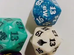 OVERSIZED D20 SPINDOWN Die Lot of 8 Magic the Gathering MTG Dice Lot X4 Mint - Image 5