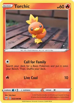 Pokemon Torchic 022/189 SWSH03: Darkness Ablaze - Image 1