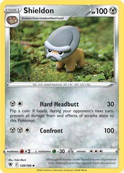Pokemon Shieldon 109/189 SWSH10: Astral Radiance - Image 1