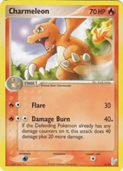 Charmeleon (3/12) Common NM PR EX Trainer Kit 2: Plusle & Minun Pokemon TCG - Image 1