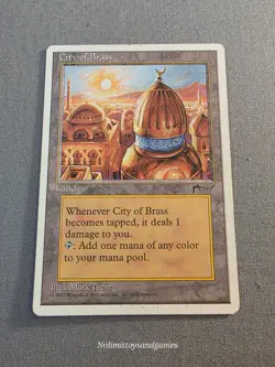 MTG Chronicles City of Brass Magic The Gathering Land Rare - Image 1