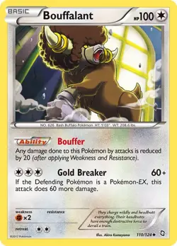 Bouffalant (110/124) Uncommon NM DRX Dragons Exalted Pokemon TCG - Image 1
