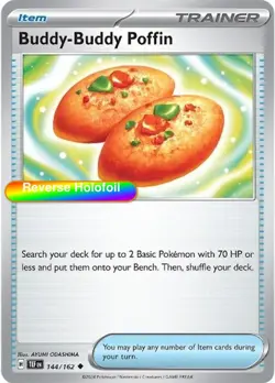 Pokemon Buddy-Buddy Poffin 144/162 SV05: Temporal Forces Reverse Holofoil - Image 1