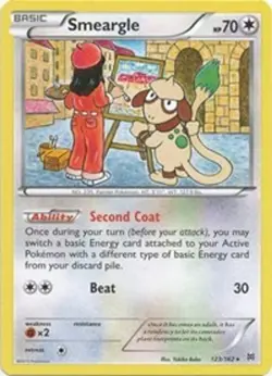 Smeargle (123/162) Rare NM BKT XY - BREAKthrough Pokemon TCG - Image 1